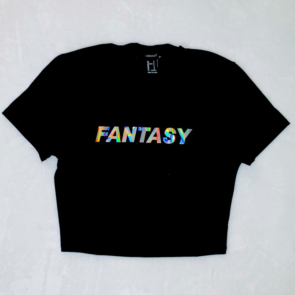 Black crop top